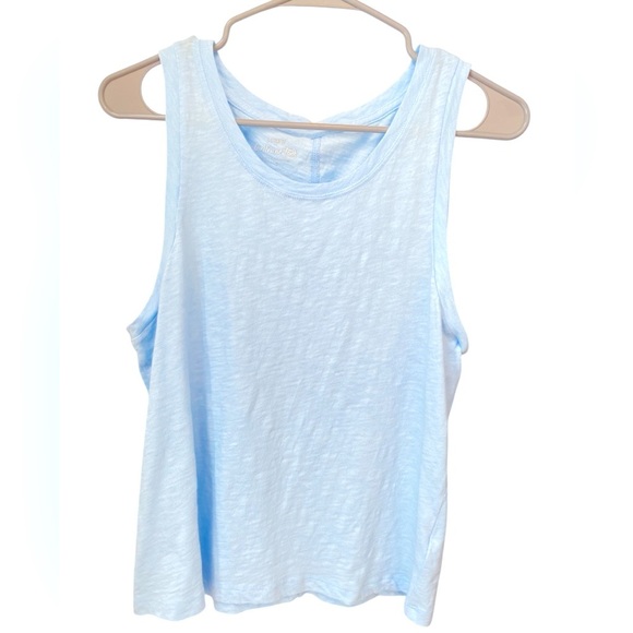Cotton Light Blue Tank Top - Picture 1 of 7